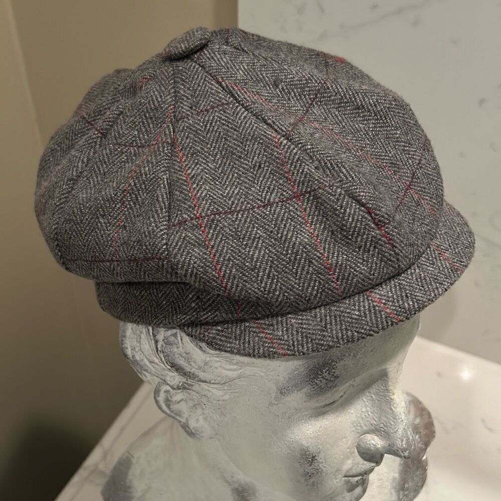 COTLY  English Plaid Newsboy Wool Hat